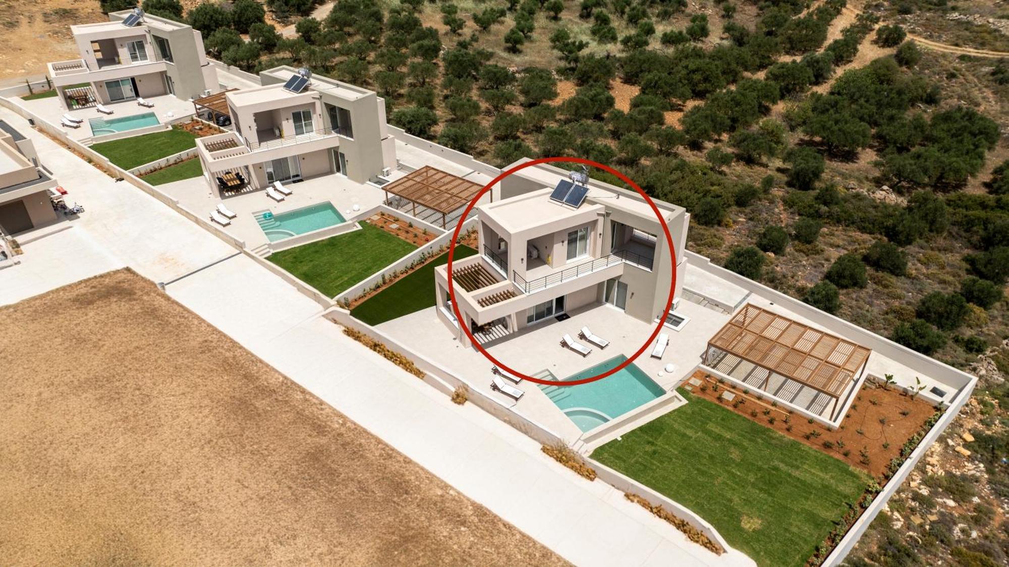 Blue Sky Villas Arkalochórion Стая снимка