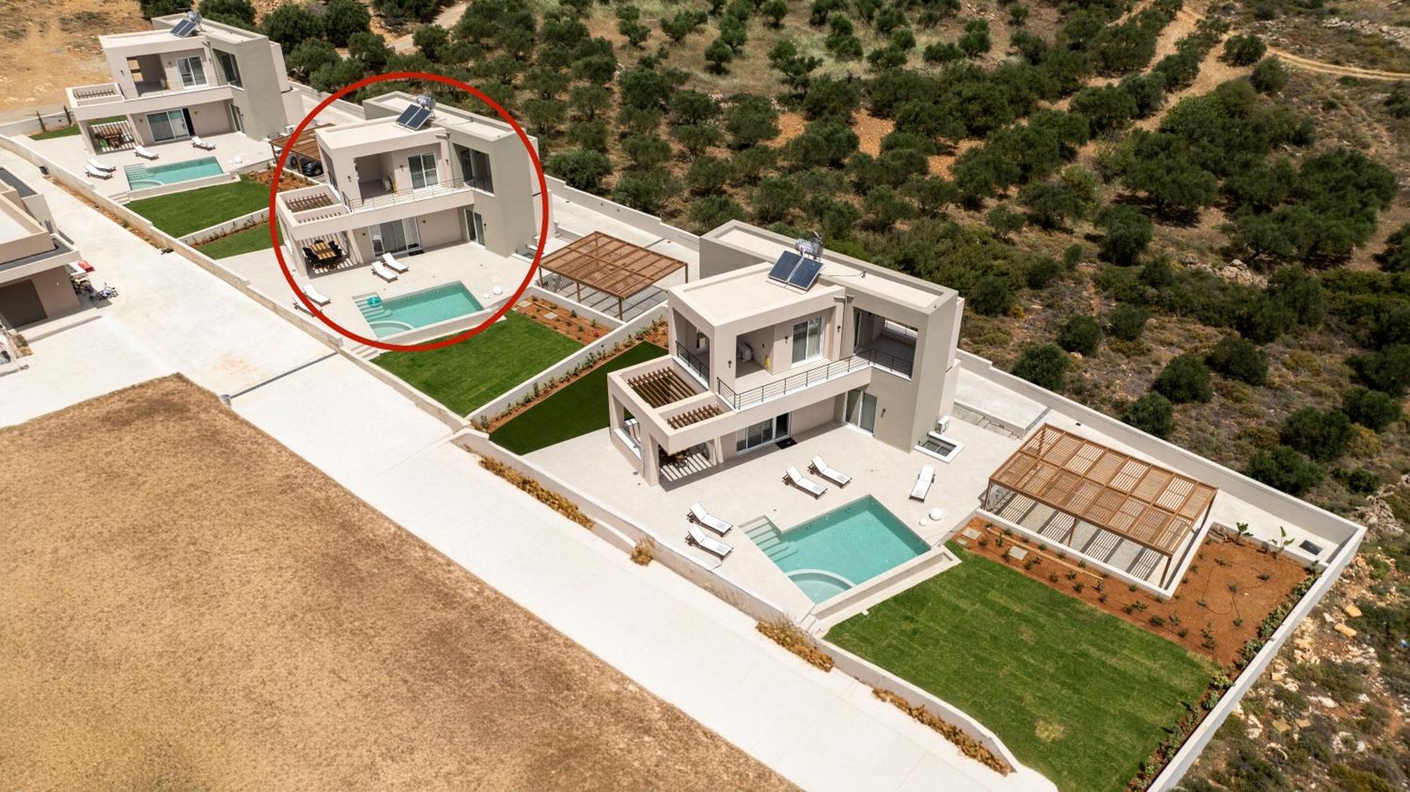 Blue Sky Villas Arkalochórion Стая снимка